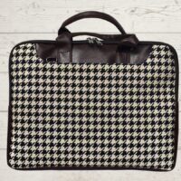 houndstooth laptop sleeve briefcase