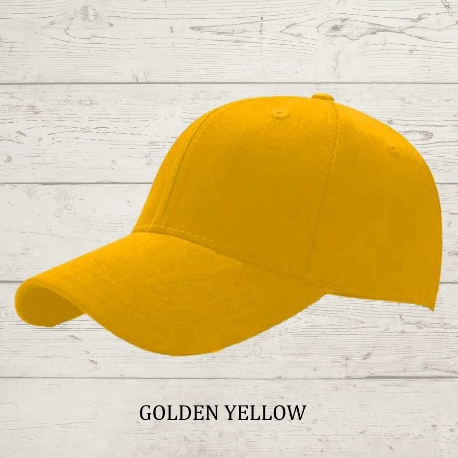 Baseball Caps Golden Yellow