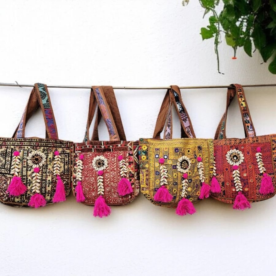 Vintage Handcrafted Tote Bag