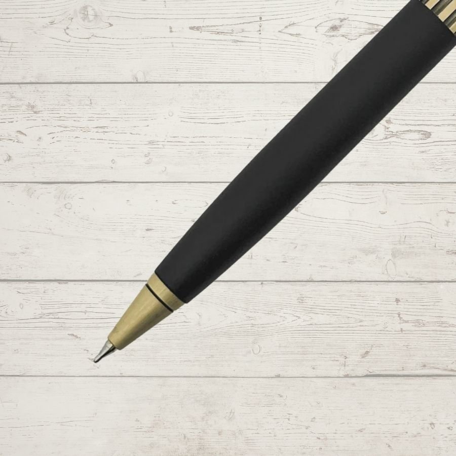 vitta royale black & brass ball pen set