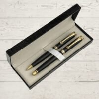 vitta royale black & brass ball pen set